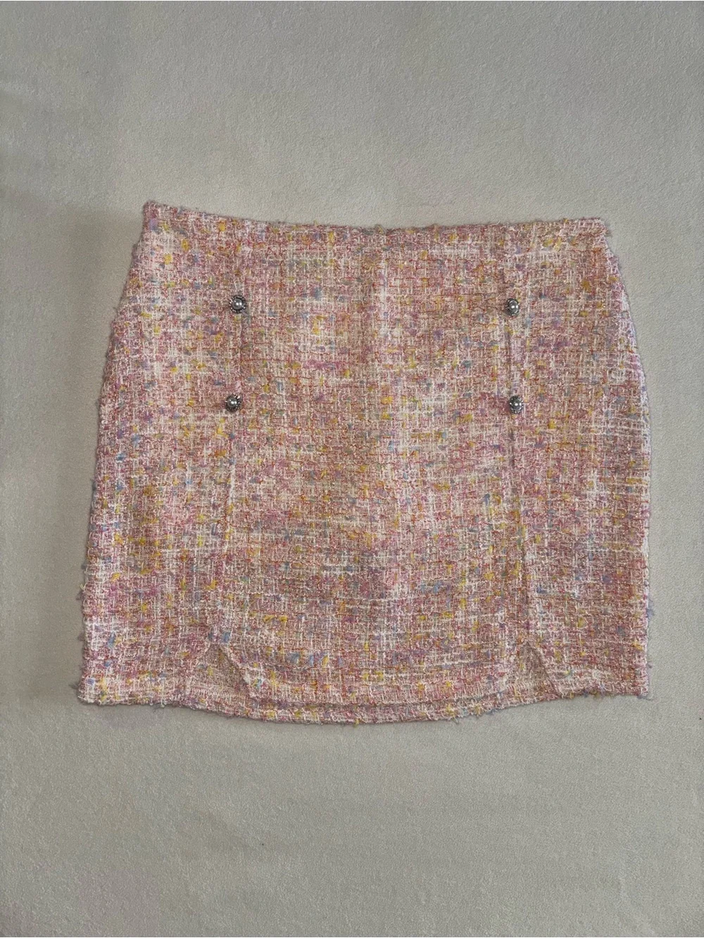 BCBG Girls Pastel Tweed Skort Teen Tween Soft Girl Preppy Coquette XL